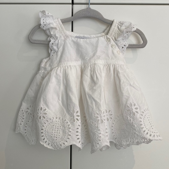 Gap 3-6m white eyelet summer dress - Picture 1 of 8